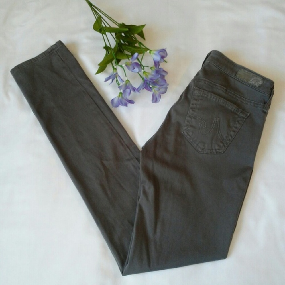AG The Stilt Cigarette Jean Gray Size 25R